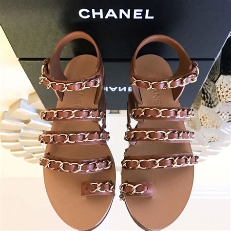 chanel logo sandals|chanel sandals official website.